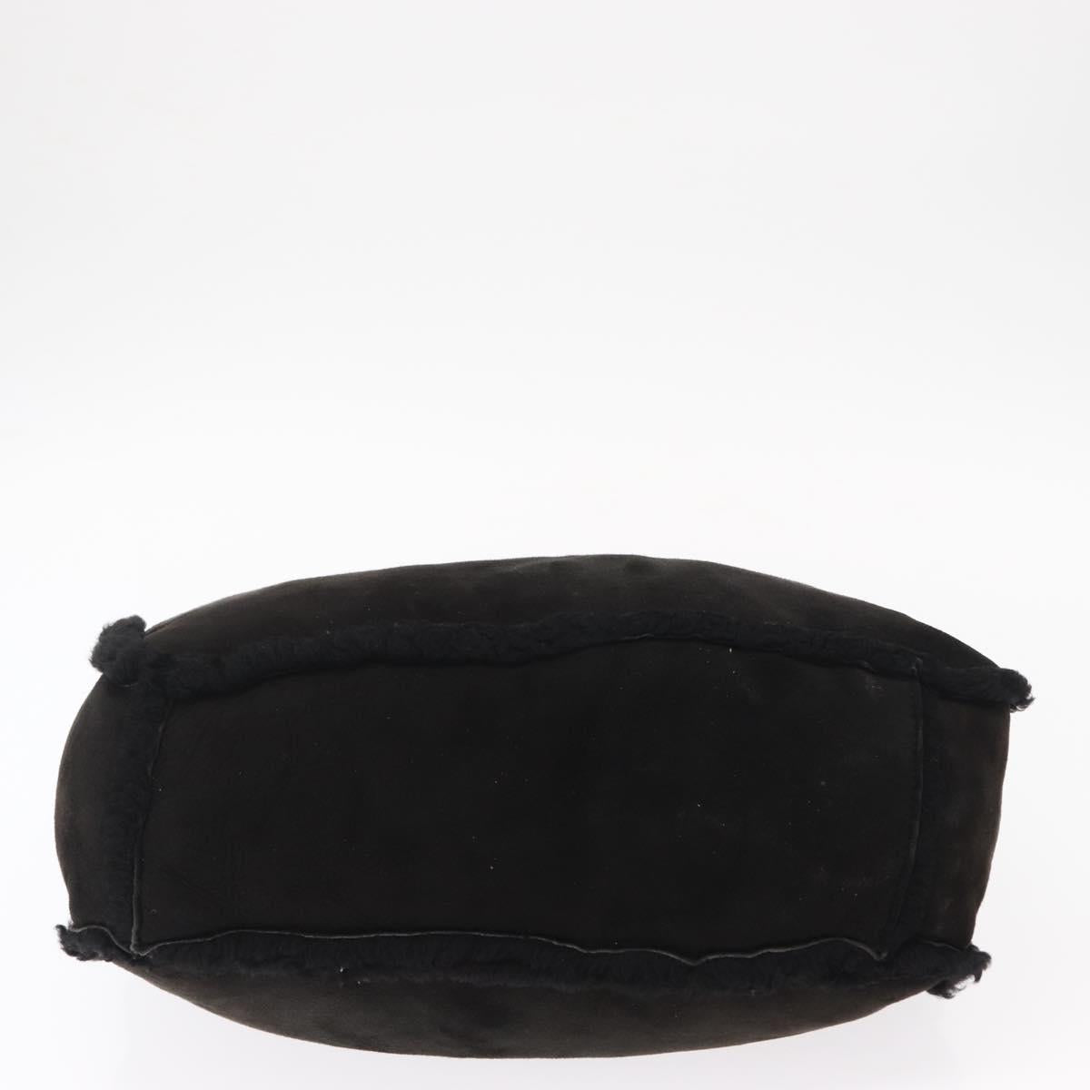 CHANEL Tote Bag Mouton Black CC Auth bs31120