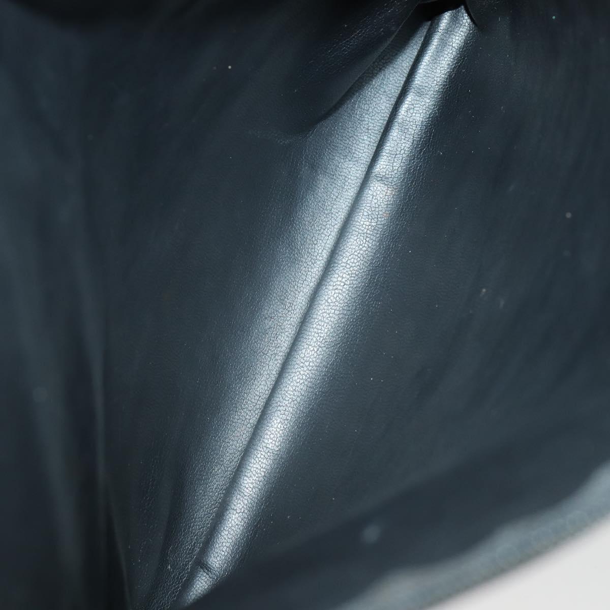 CHANEL Tote Bag Vinyl Black Gold CC Auth bs31121