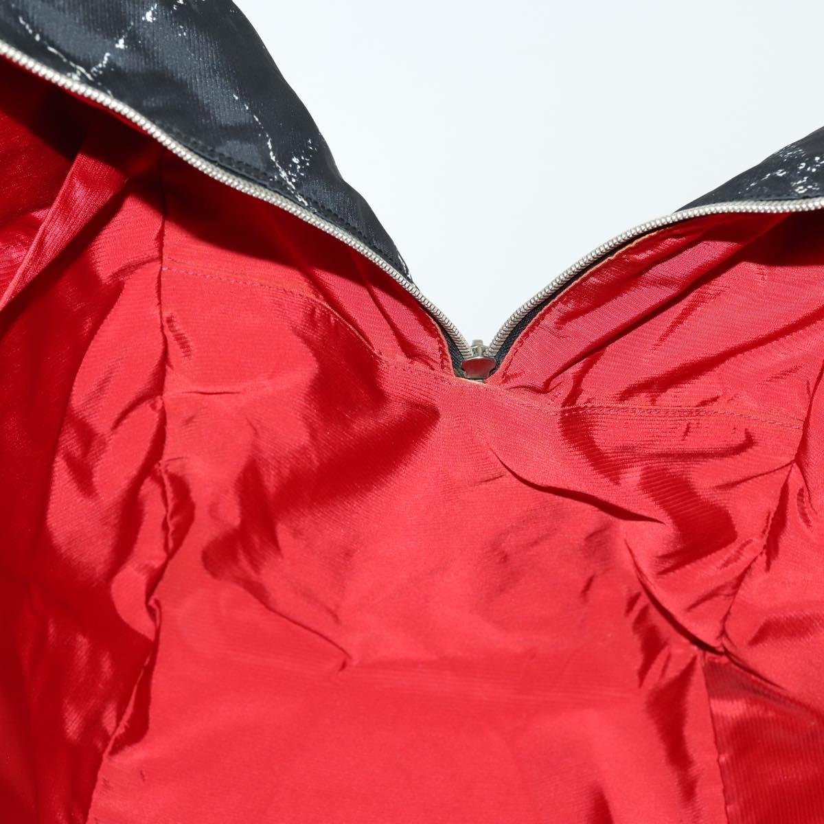 CHANEL Travel Line Boston Bag Nylon Black CC Auth bs31126