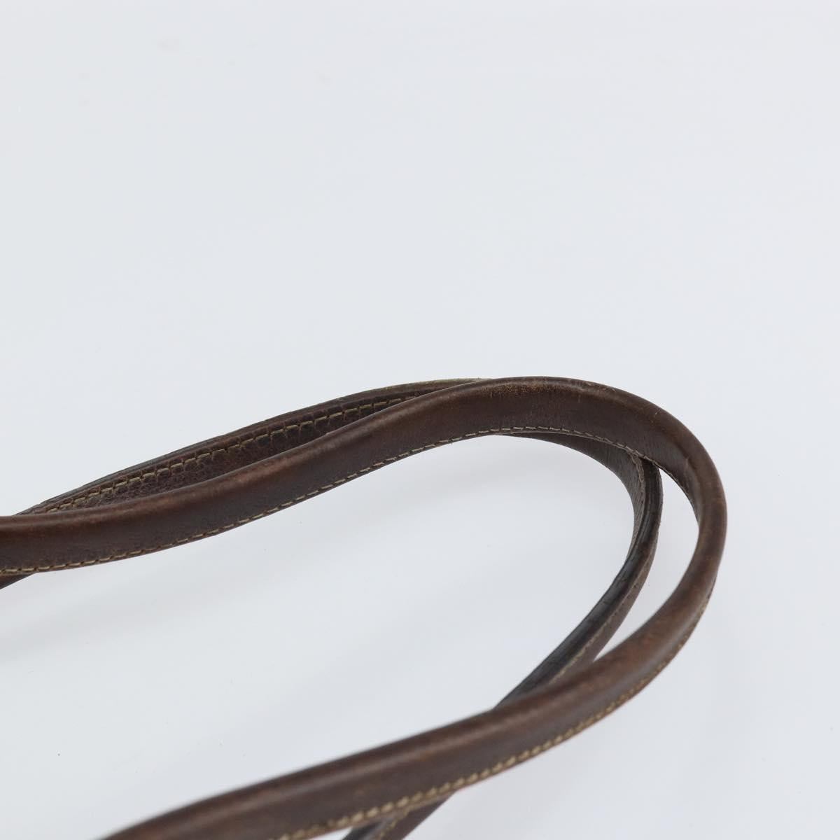 GUCCI GG Canvas Web Sherry Line Tote Bag Beige Gold 177052 Auth bs31134