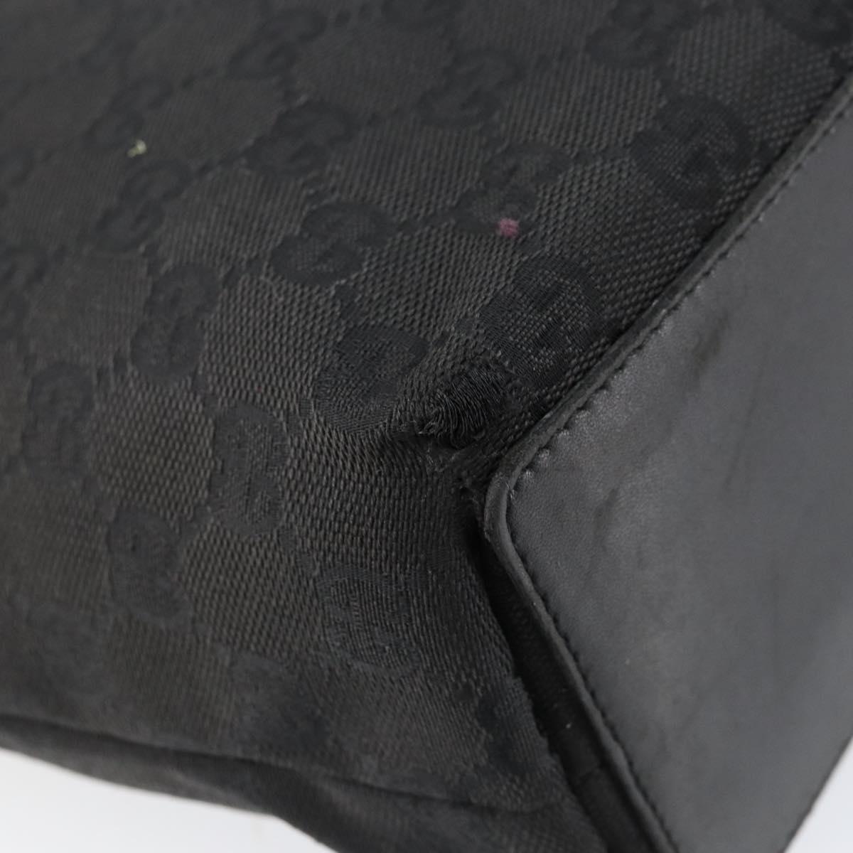 GUCCI GG Canvas Tote Bag Beige Silver 31244 Auth bs31136