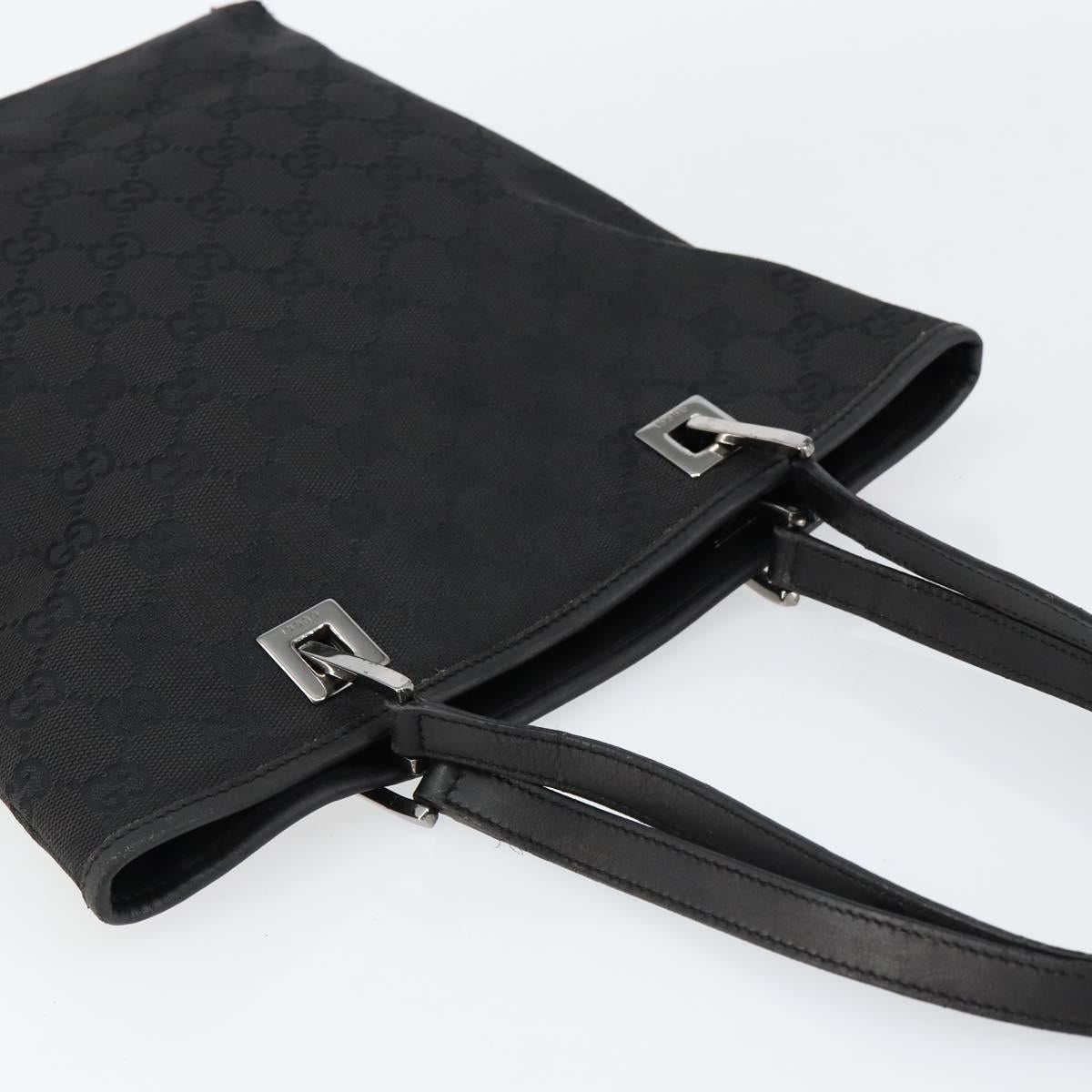 GUCCI GG Canvas Tote Bag Beige Silver 31244 Auth bs31136