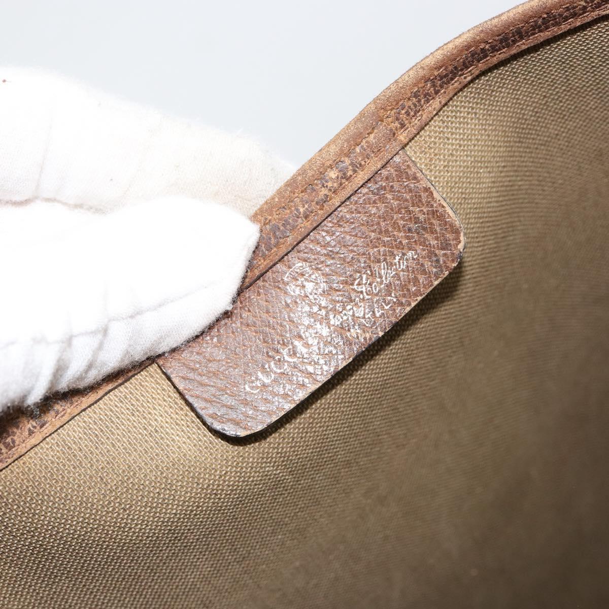 GUCCI GG Supreme Web Sherry Line Tote Bag PVC Beige Gold 39 02 003 Auth bs31137