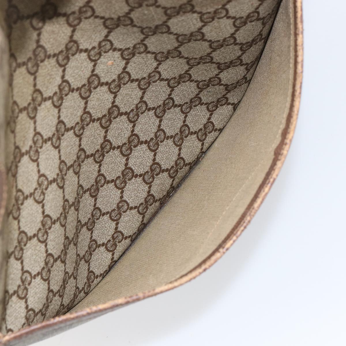 GUCCI GG Supreme Web Sherry Line Tote Bag PVC Beige Gold 39 02 003 Auth bs31137