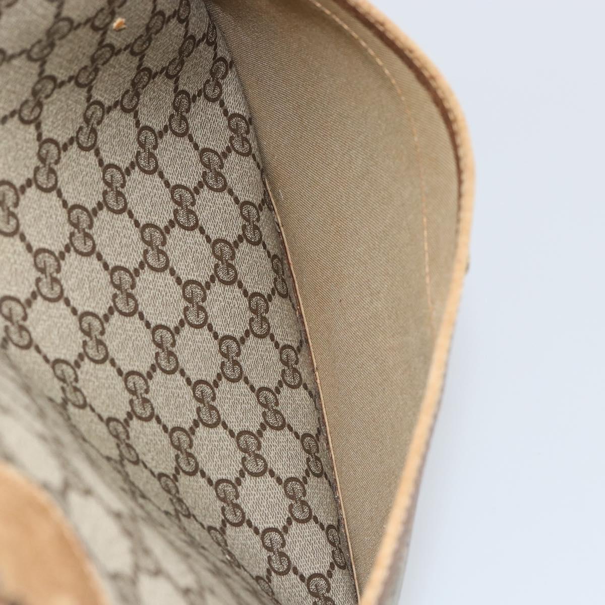 GUCCI GG Supreme Web Sherry Line Tote Bag PVC Beige 40 02 003 Auth bs31138