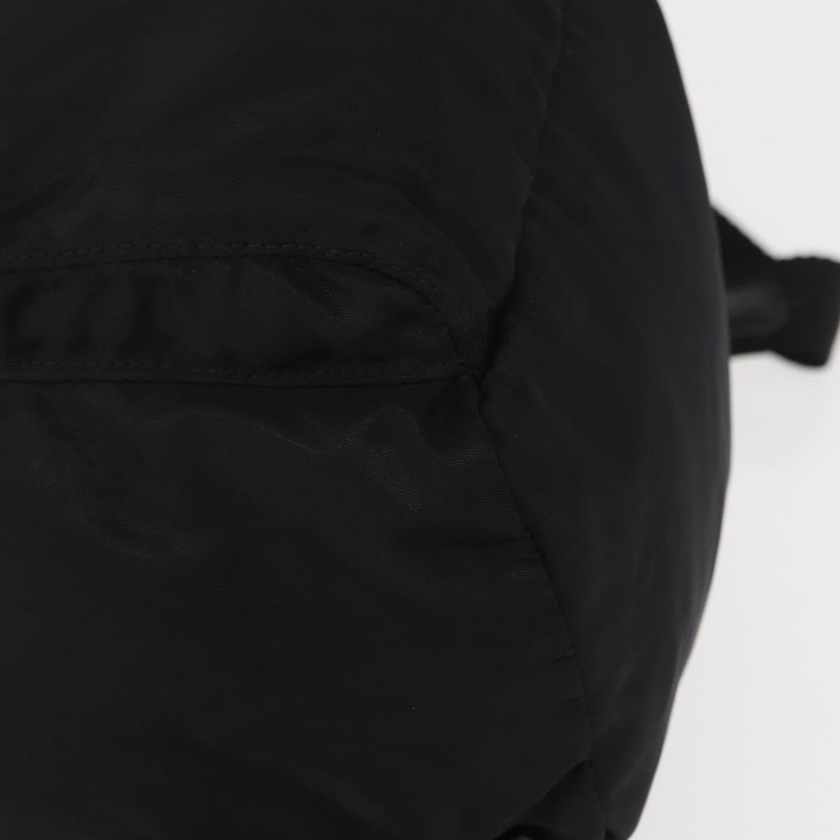 PRADA Backpack Nylon Black Silver Auth bs31149