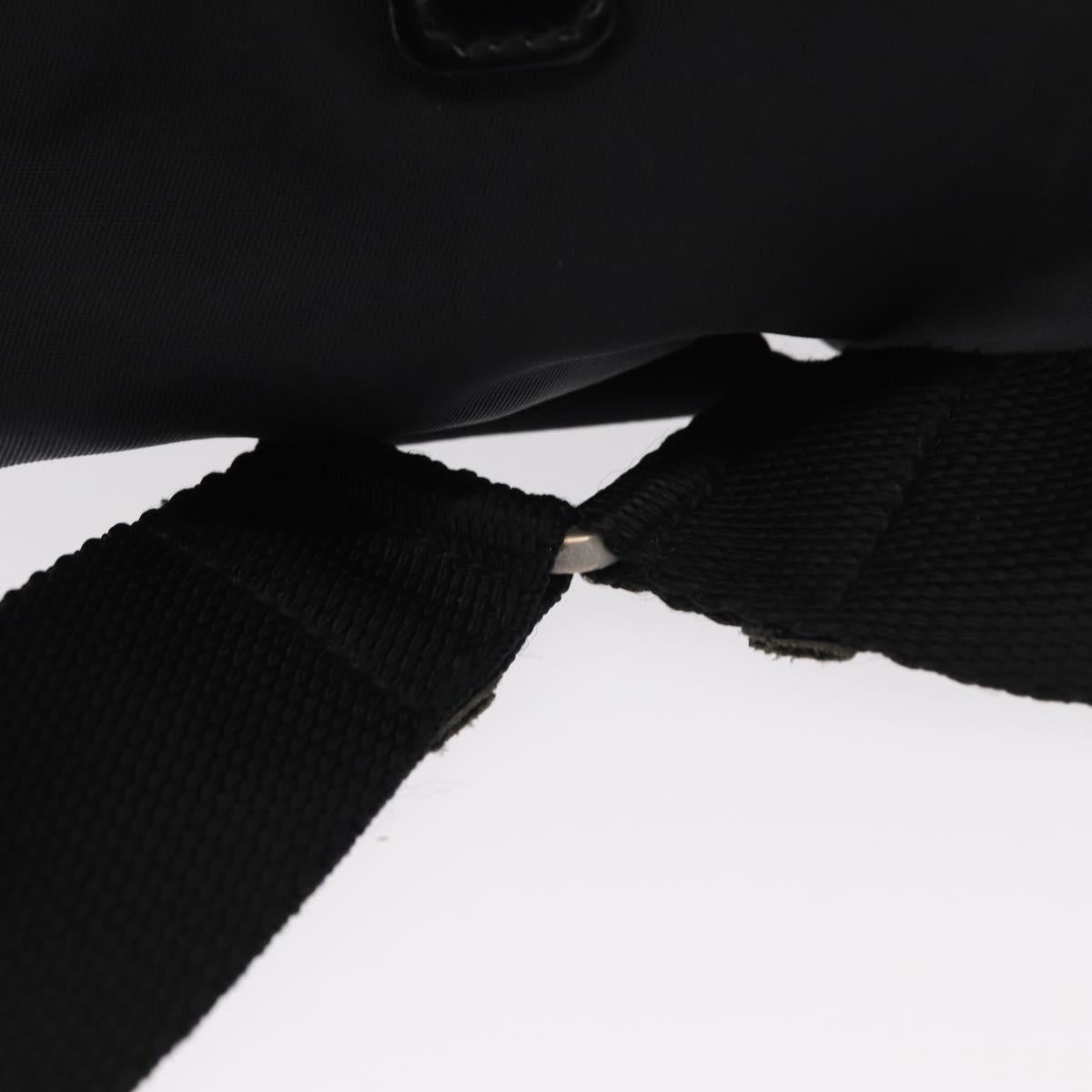 PRADA Backpack Nylon Black Silver Auth bs31149