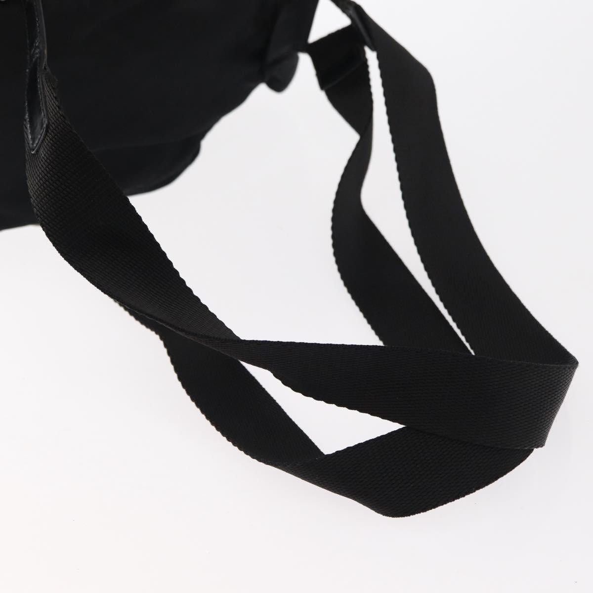 PRADA Backpack Nylon Black Silver Auth bs31149