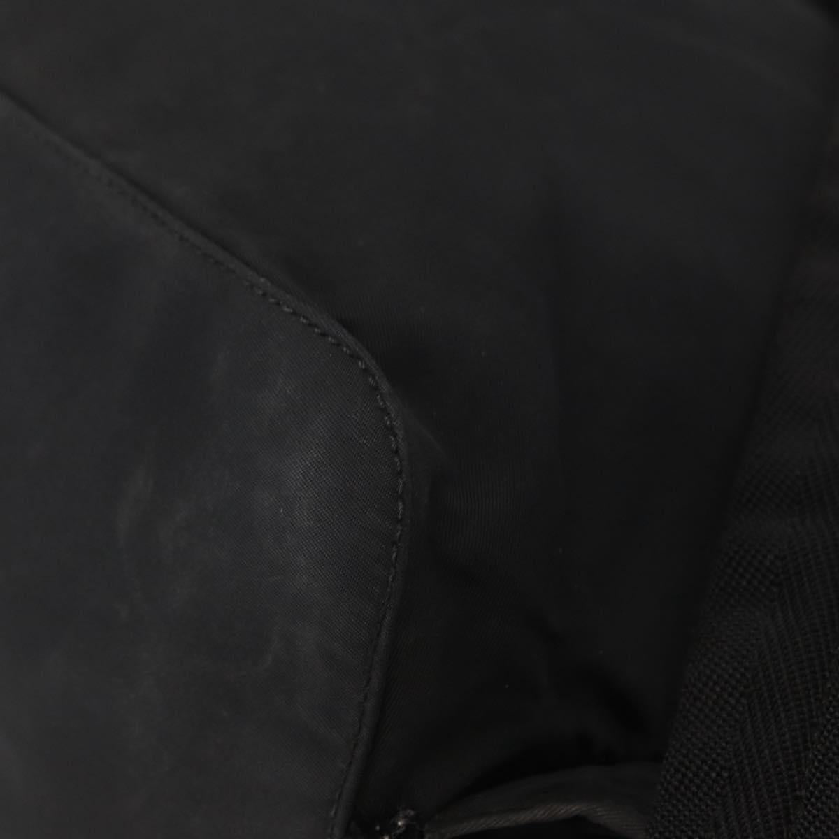 PRADA Backpack Nylon Black Silver Auth bs31160