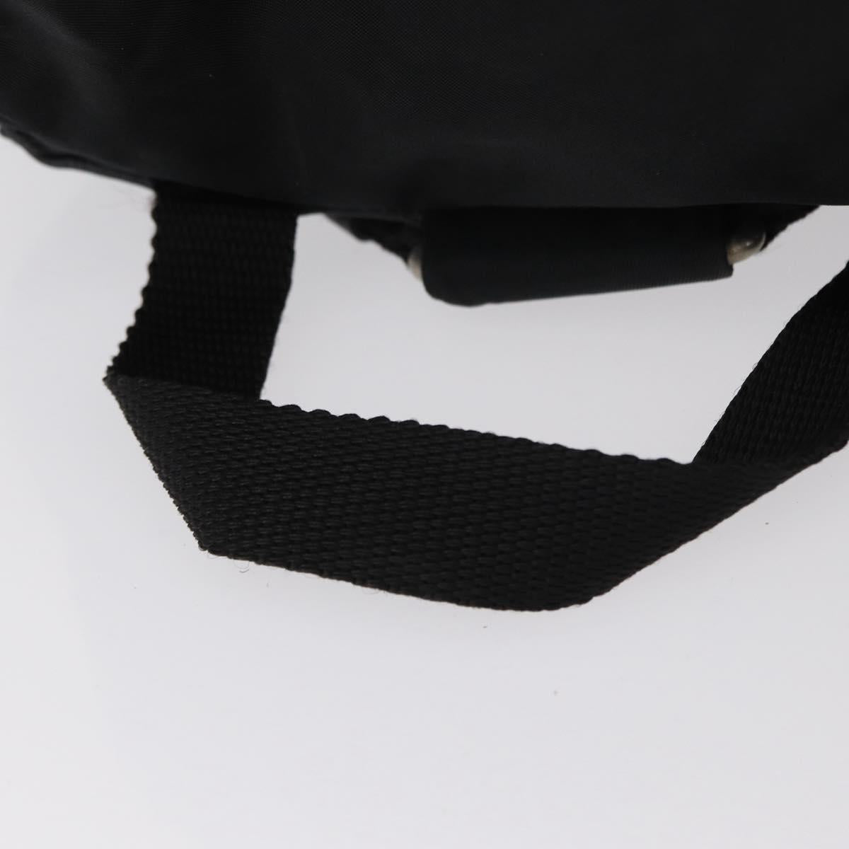 PRADA Backpack Nylon Black Silver Auth bs31160