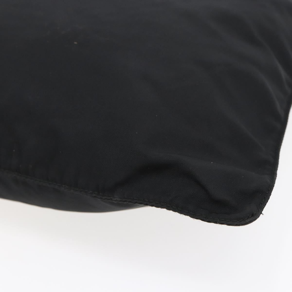 PRADA Shoulder Bag Nylon Black Silver Auth bs31163