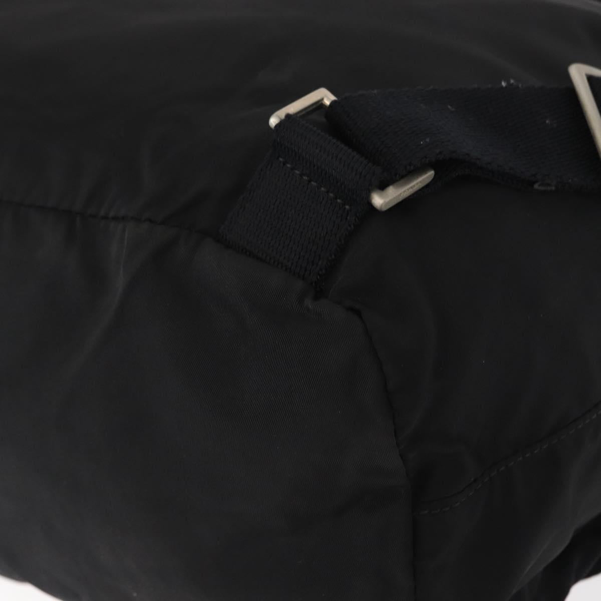 PRADA Backpack Nylon Black Silver Auth bs31164