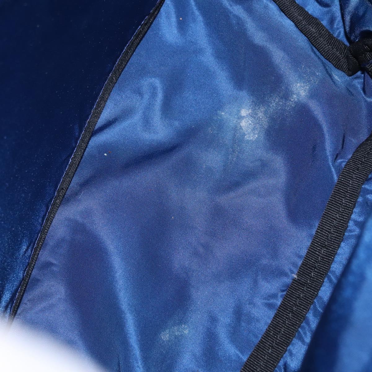 PRADA Backpack Nylon Blue Silver Auth bs31181