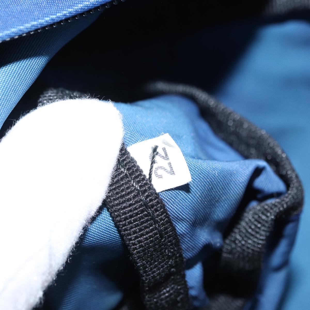 PRADA Backpack Nylon Blue Silver Auth bs31181