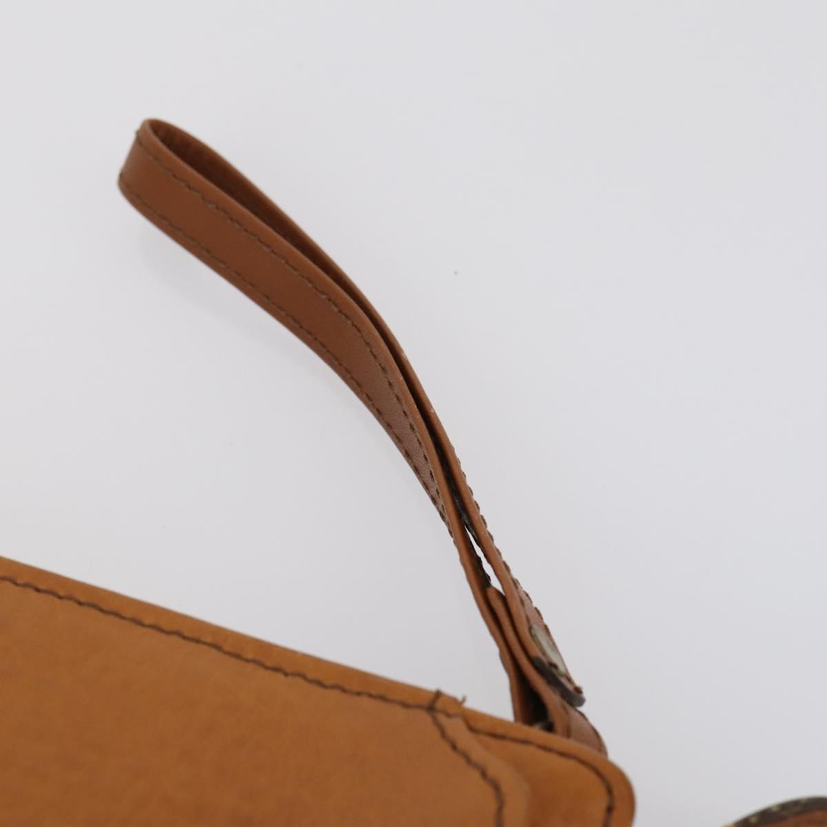 Burberrys Clutch Bag Leather 2 Set Black Brown Auth bs31198