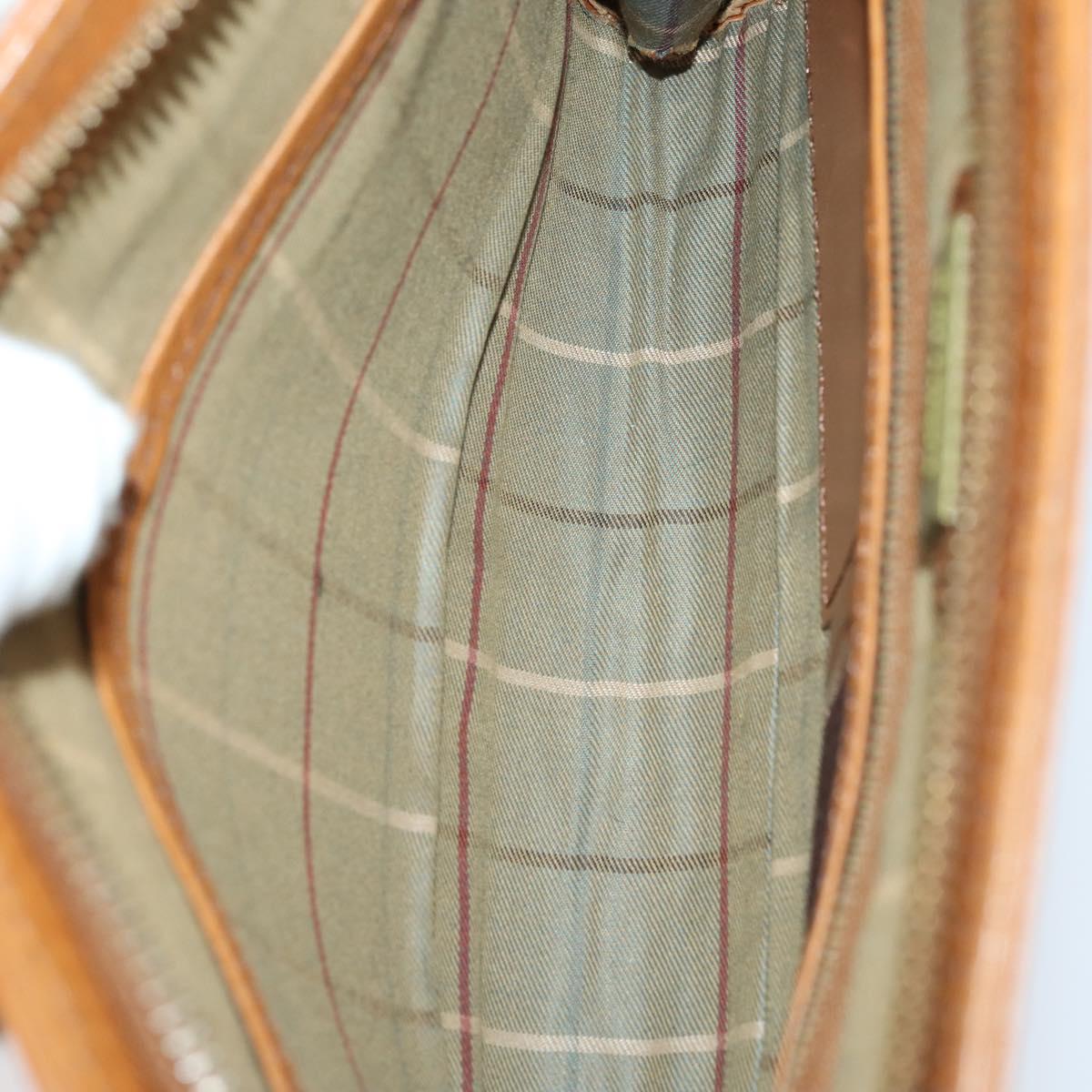 Burberrys Clutch Bag Leather 2 Set Black Brown Auth bs31198