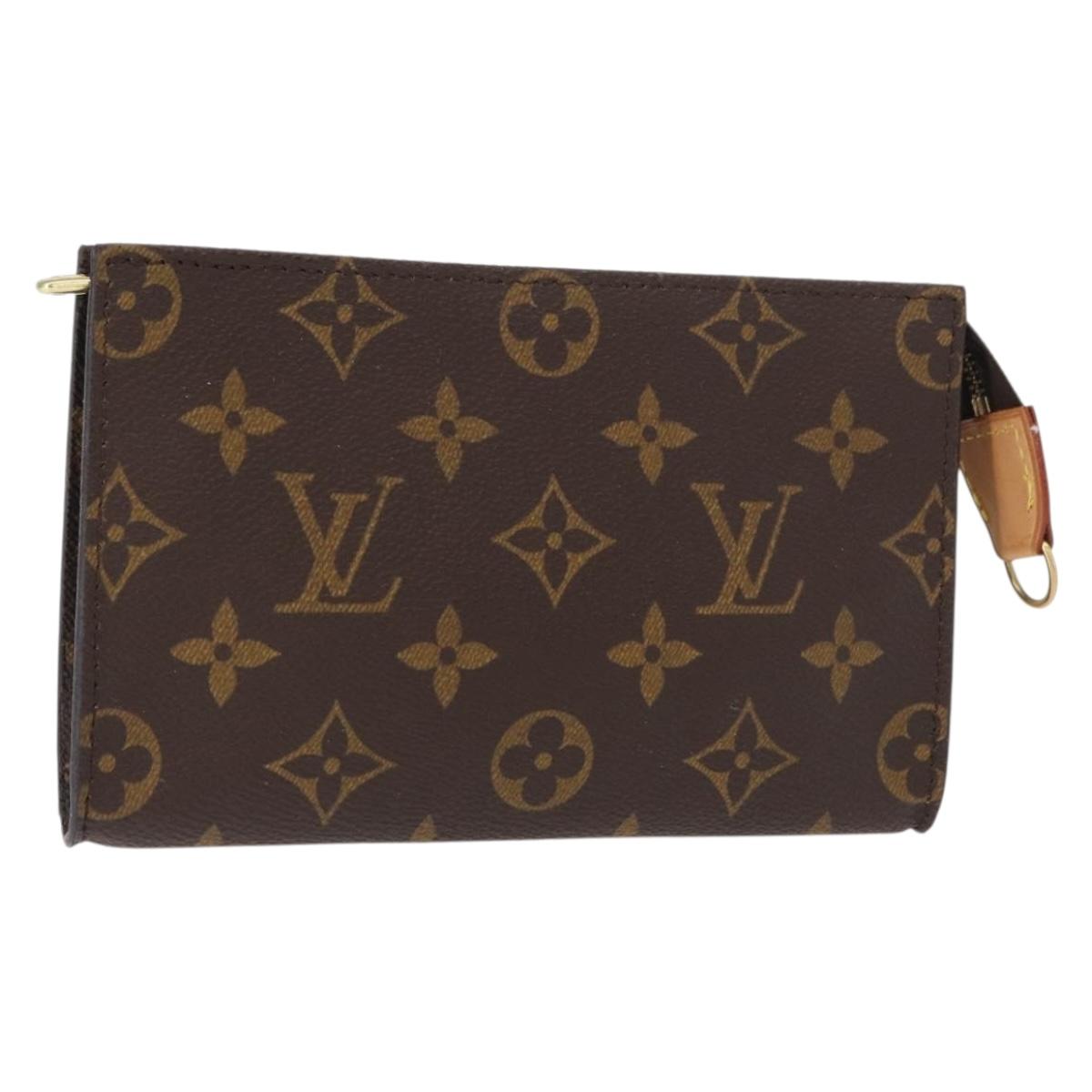 LOUIS VUITTON Monogram Bucket PM Accessory Pouch LV Auth bs31225