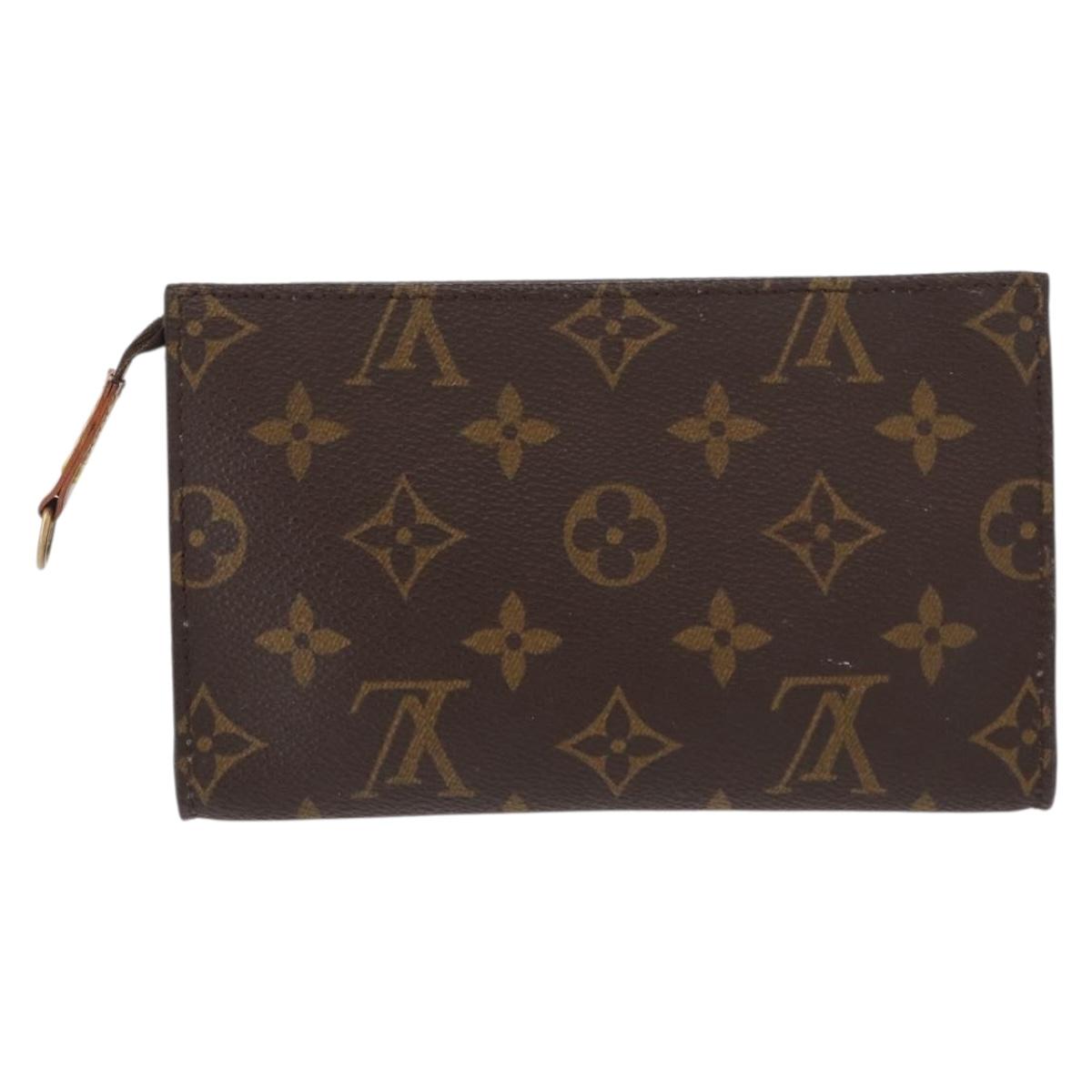 LOUIS VUITTON Monogram Bucket PM Accessory Pouch LV Auth bs31226