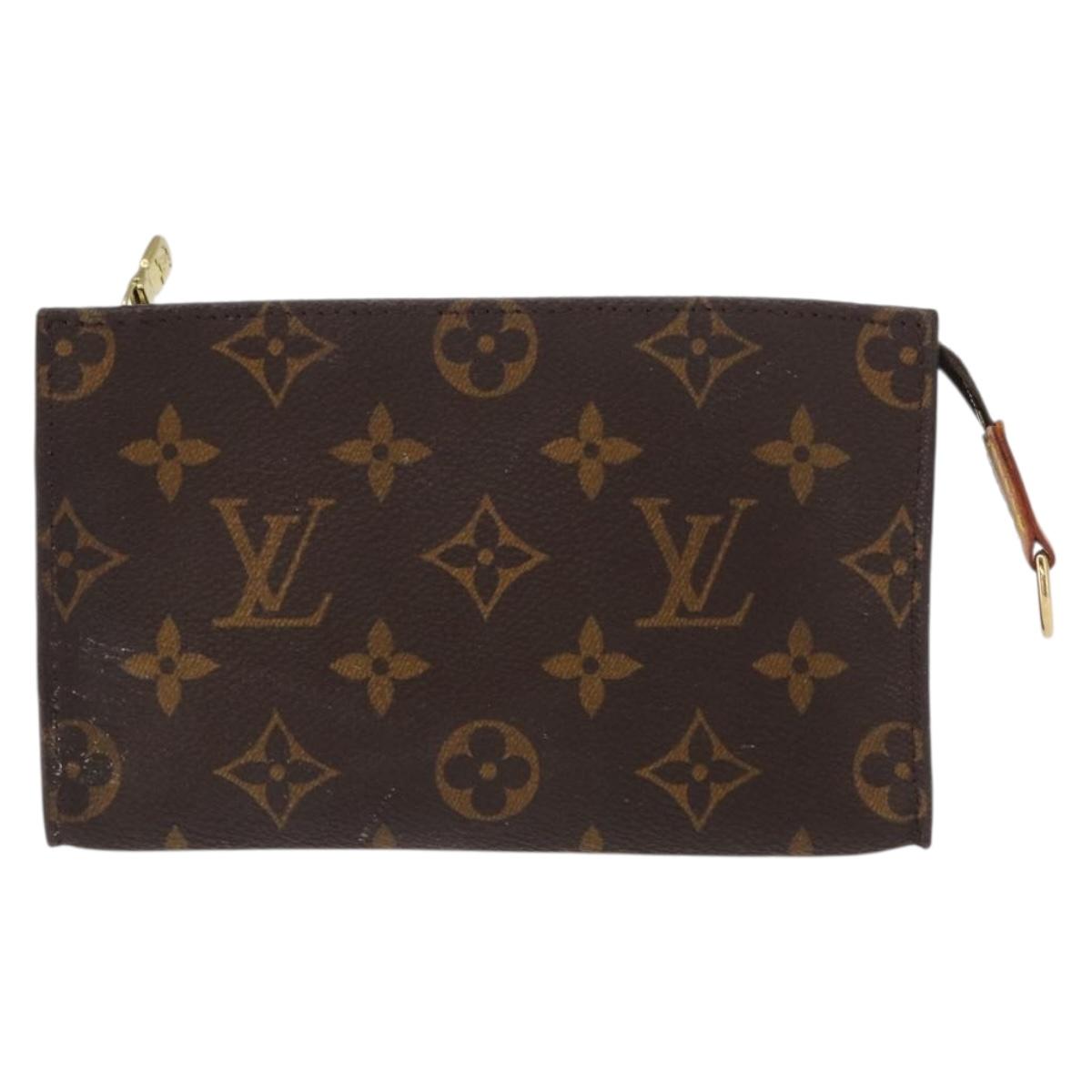 LOUIS VUITTON Monogram Bucket PM Accessory Pouch LV Auth bs31229