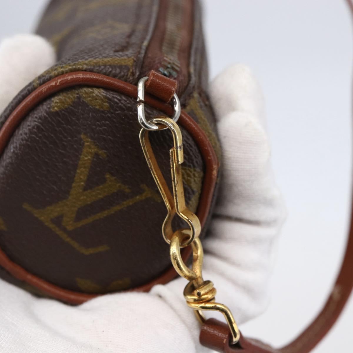 LOUIS VUITTON Monogram Papillon Pouch Vintage LV Auth bs31232