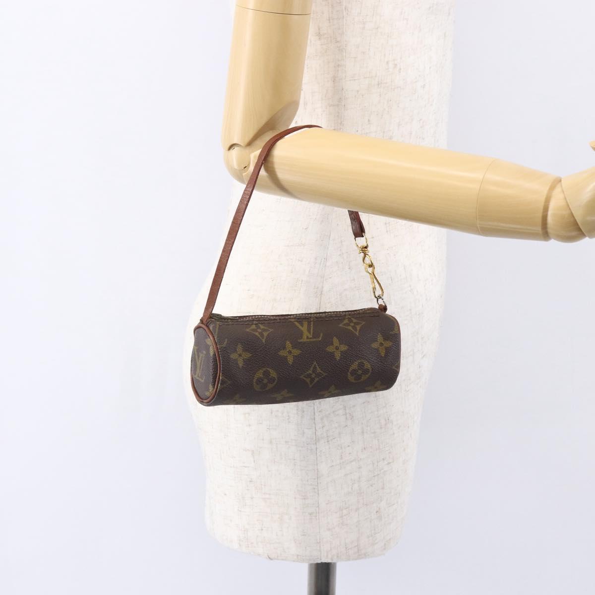 LOUIS VUITTON Monogram Papillon Pouch Vintage LV Auth bs31232