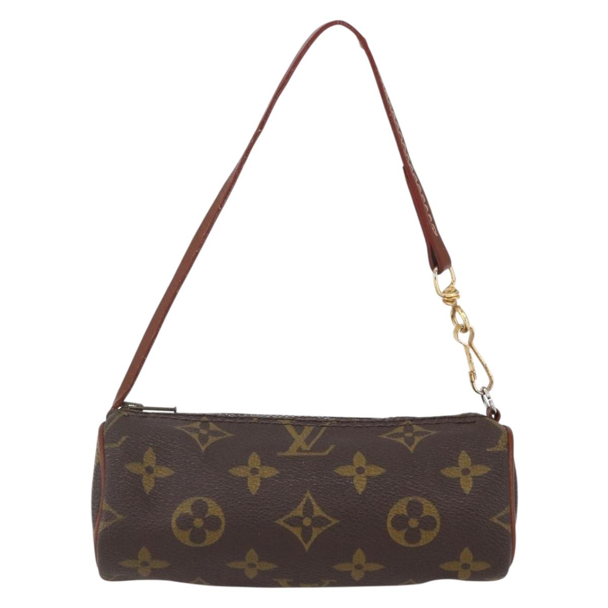LOUIS VUITTON Monogram Papillon Pouch Vintage LV Auth bs31232