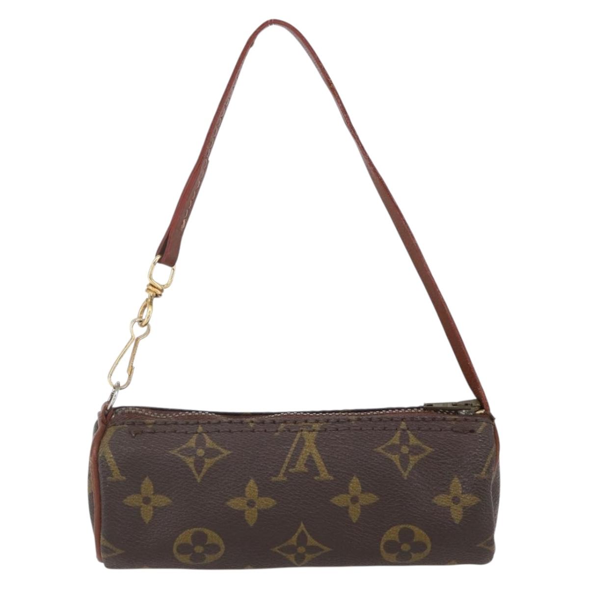 LOUIS VUITTON Monogram Papillon Pouch Vintage LV Auth bs31232