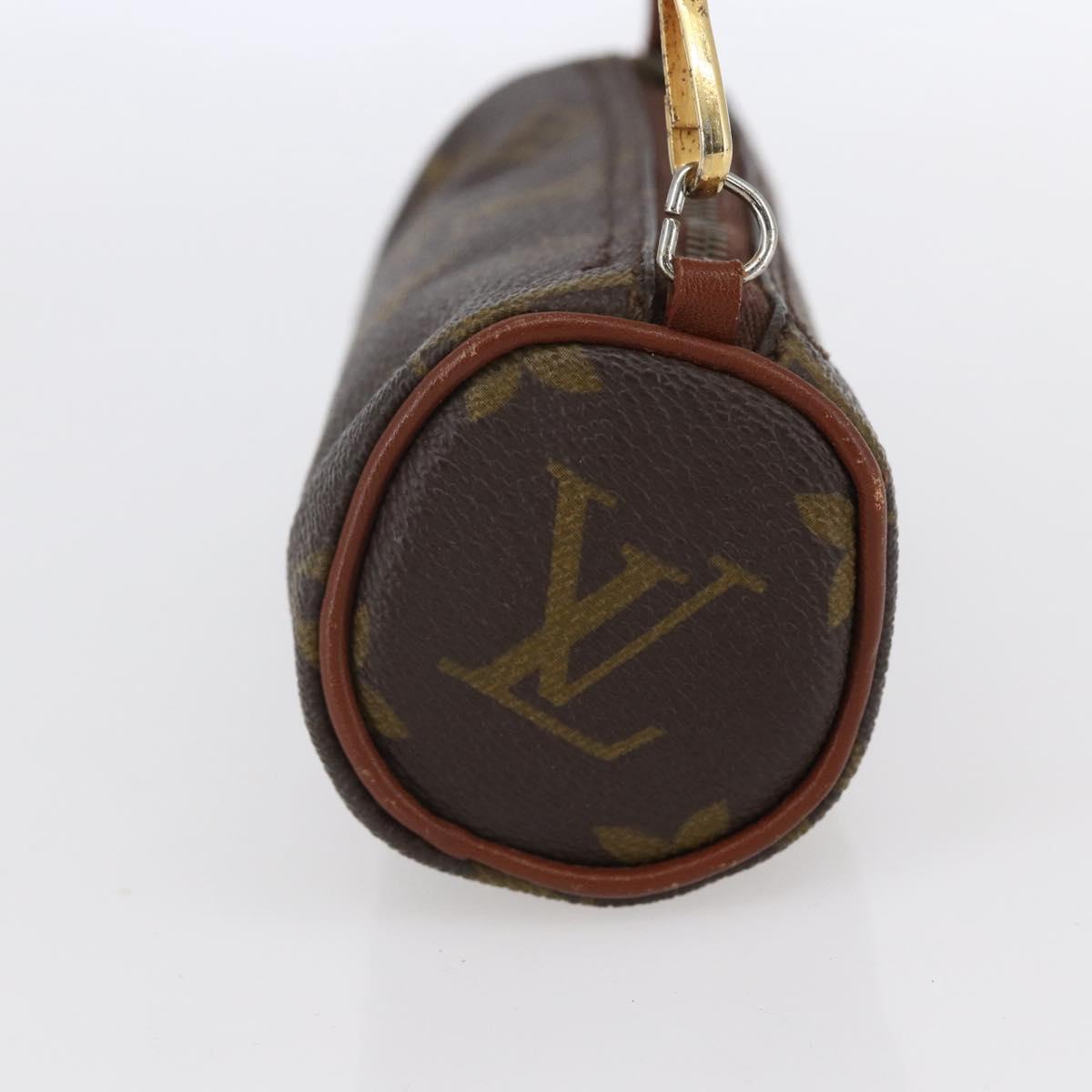 LOUIS VUITTON Monogram Papillon Pouch Vintage LV Auth bs31232