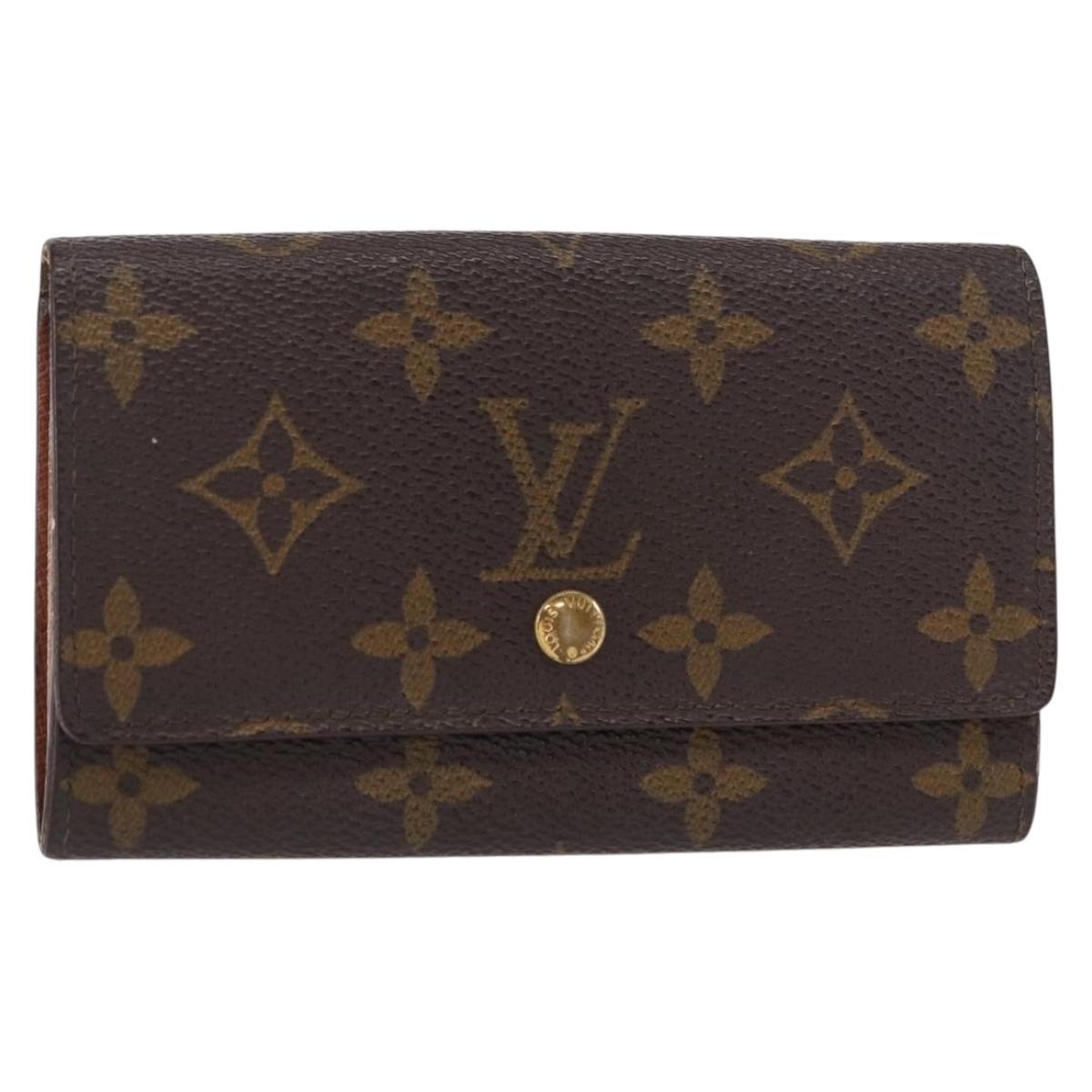 LOUIS VUITTON Monogram Porte Monnaie Zip Wallet M61735 LV Auth bs31236