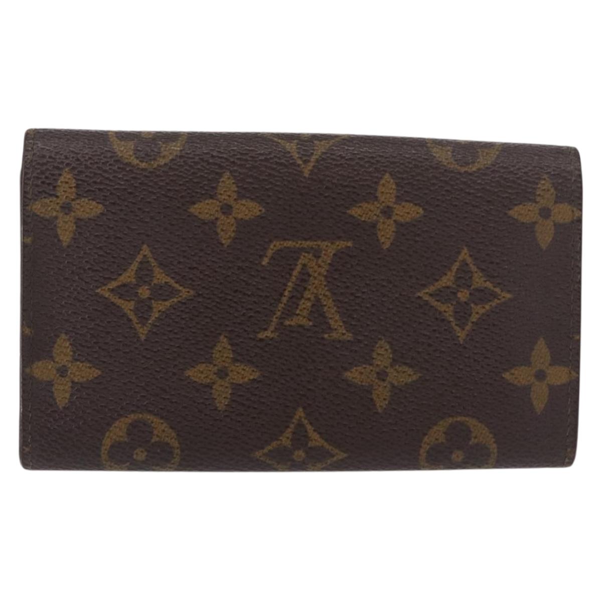 LOUIS VUITTON Monogram Porte Monnaie Zip Wallet M61735 LV Auth bs31236