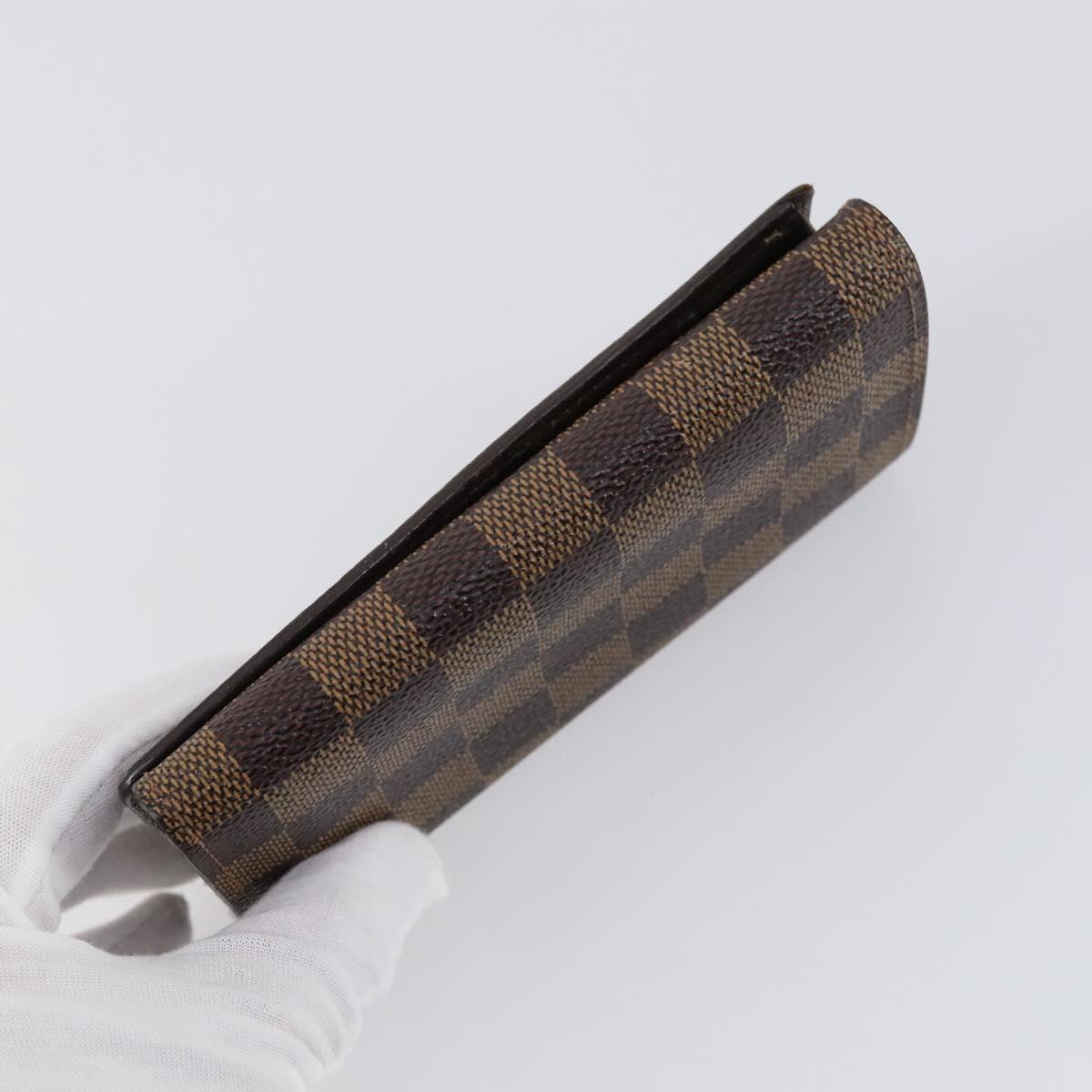 LOUIS VUITTON Monogram Damier Ebene Wallet 3 Set LV Auth bs31237