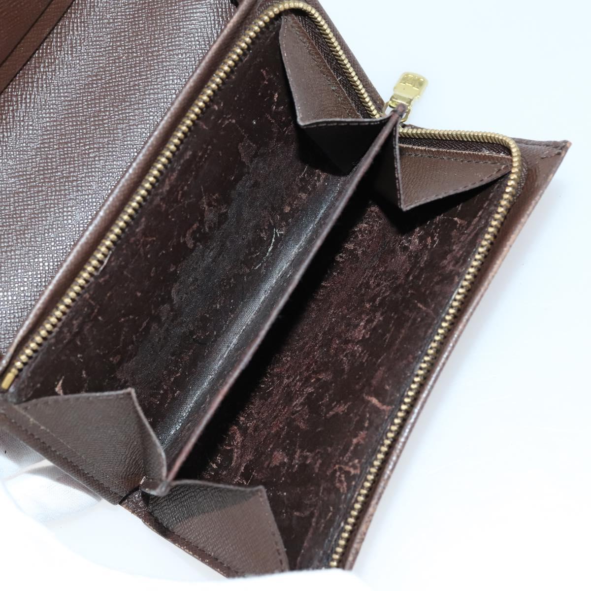 LOUIS VUITTON Monogram Damier Ebene Wallet 3 Set LV Auth bs31237