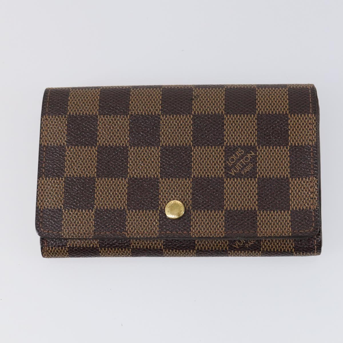 LOUIS VUITTON Monogram Damier Ebene Wallet 3 Set LV Auth bs31237