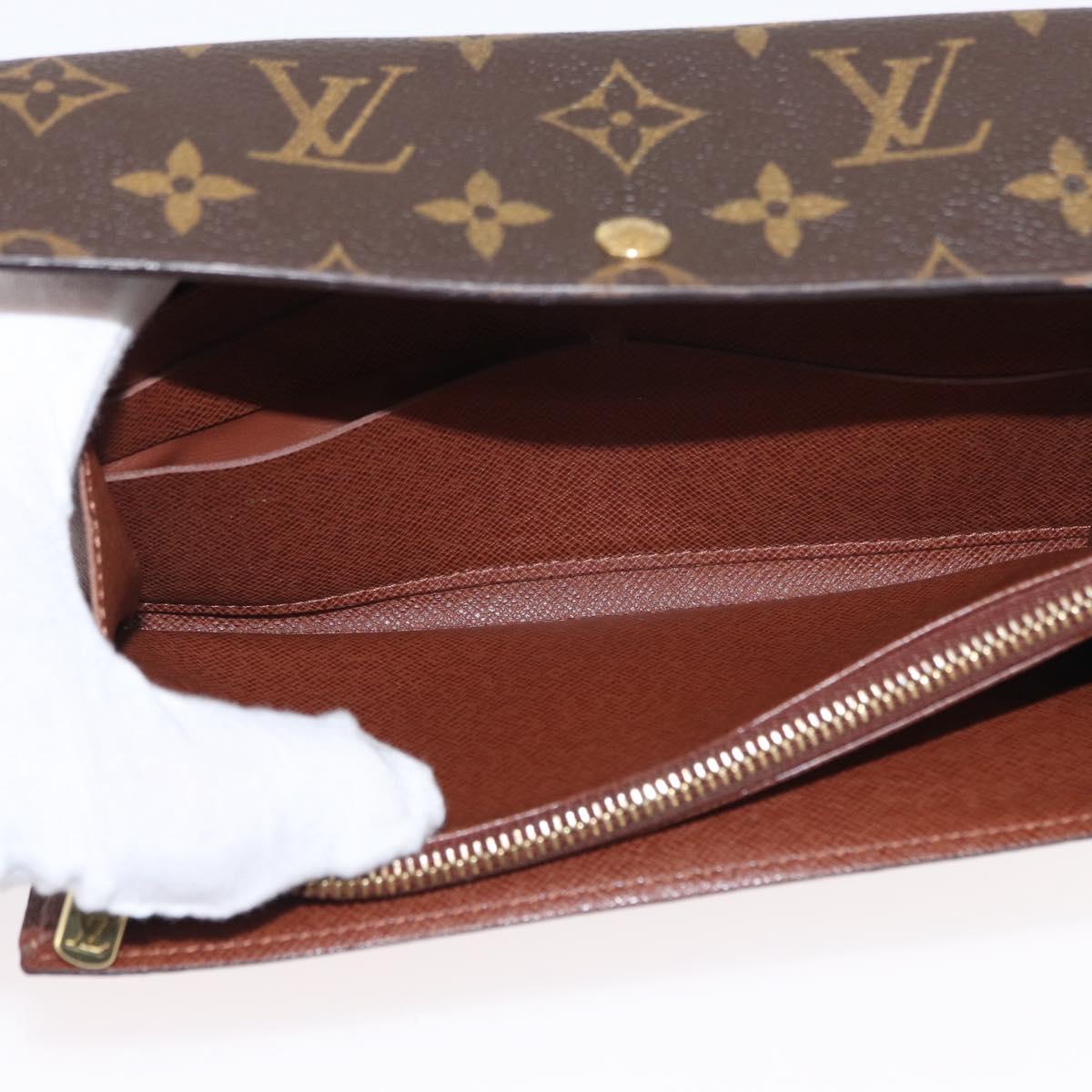 LOUIS VUITTON Pochette Porte Monnaie Credit Long Wallet M61726 LV Auth bs31242