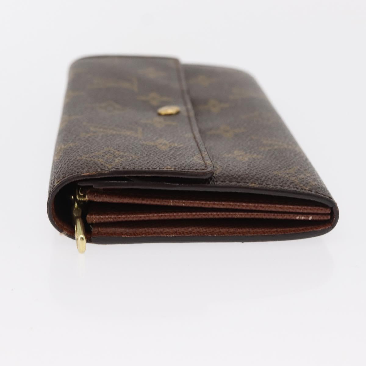 LOUIS VUITTON Pochette Porte Monnaie Credit Long Wallet M61726 LV Auth bs31242