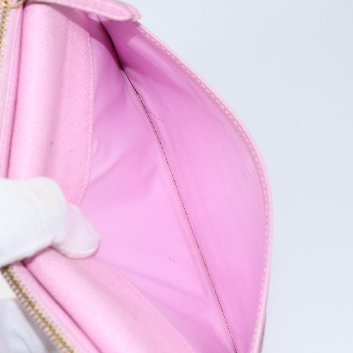 LOUIS VUITTON Multicolor PortefeuilleInsolite Wallet White M93750 Auth bs31244