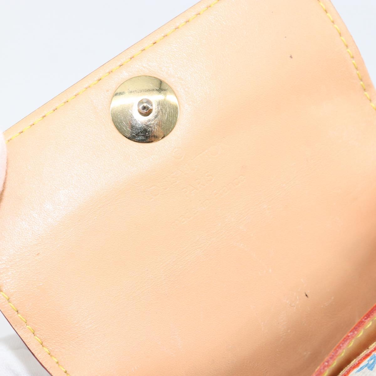 LOUIS VUITTON Multicolor Porte Monnaie Cozy Coin Purse White M60006 Auth bs31245