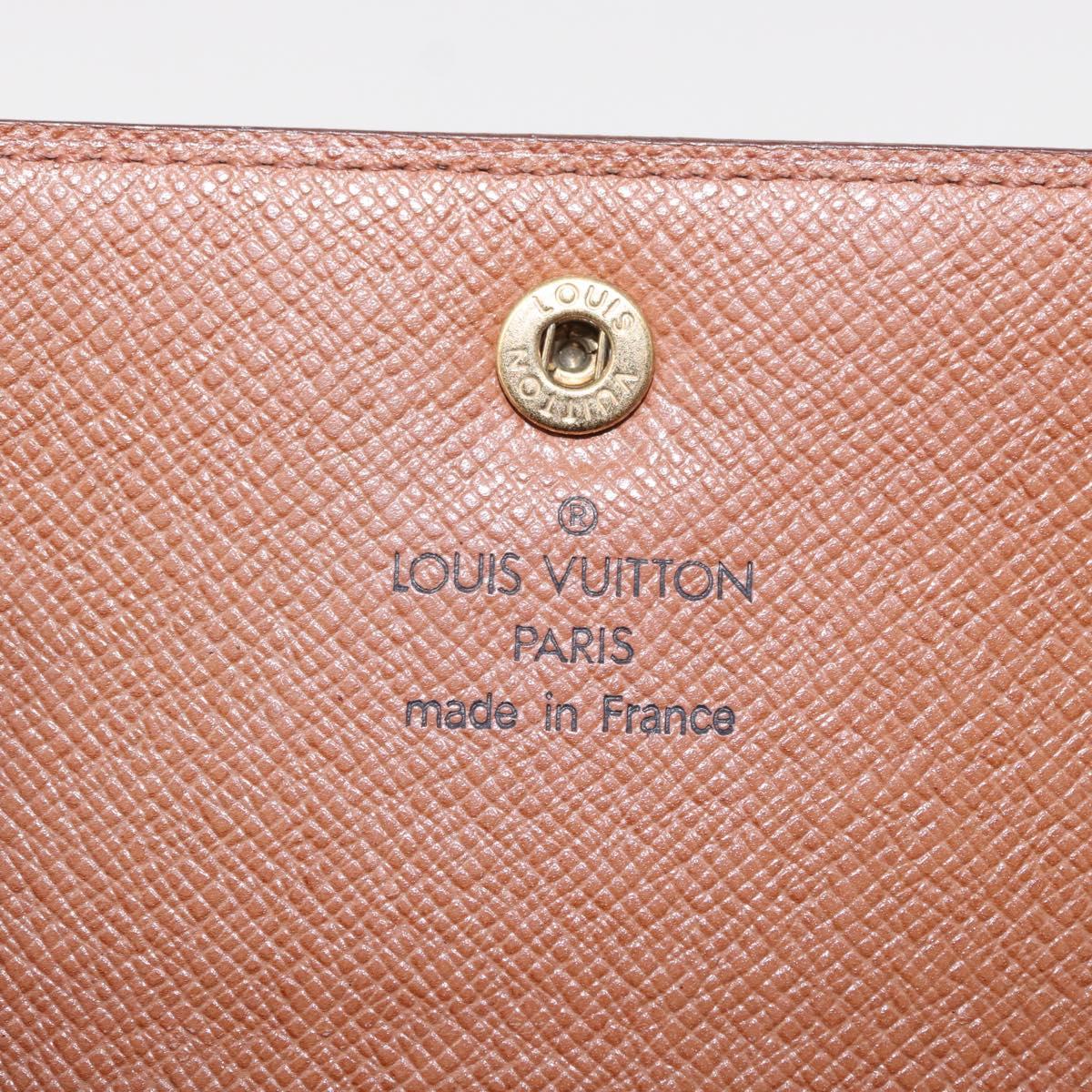 LOUIS VUITTON Monogram Porte Tresor Etui Papie Wallet M61202 LV Auth bs31247