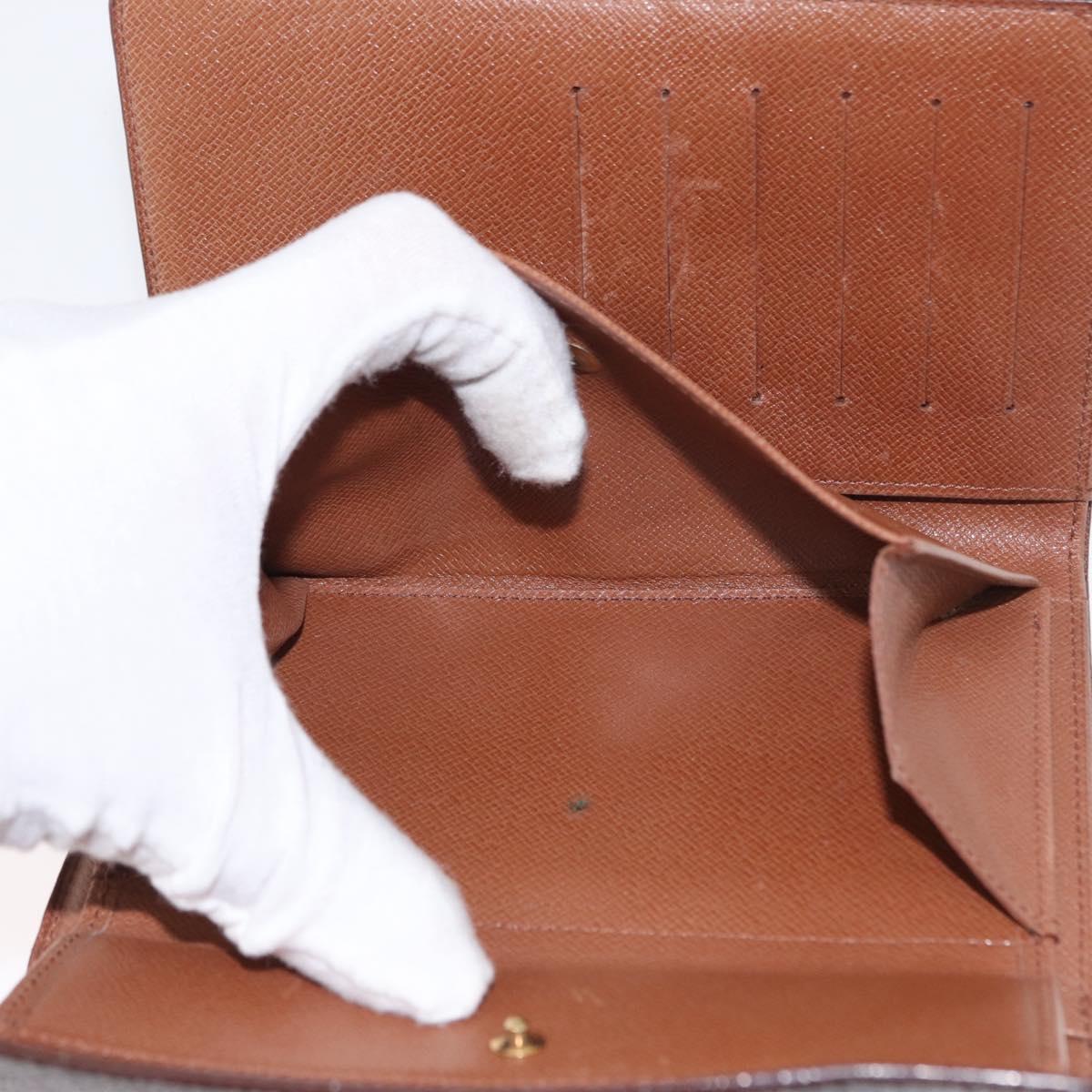 LOUIS VUITTON Monogram Porte Tresor Etui Papie Wallet M61202 LV Auth bs31247