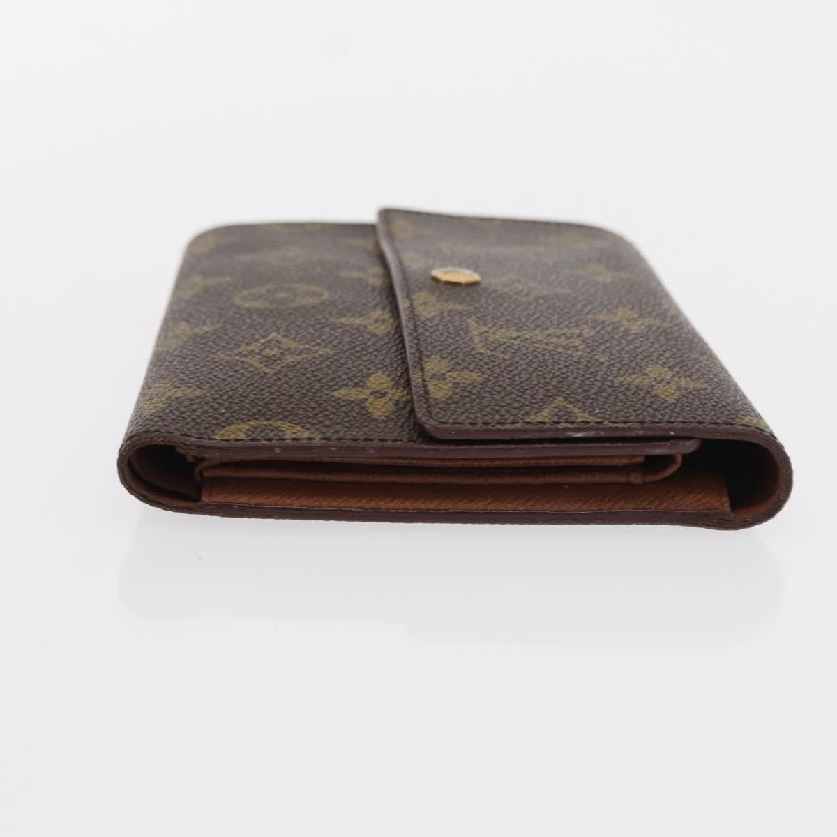 LOUIS VUITTON Monogram Porte Tresor Etui Papie Wallet M61202 LV Auth bs31247