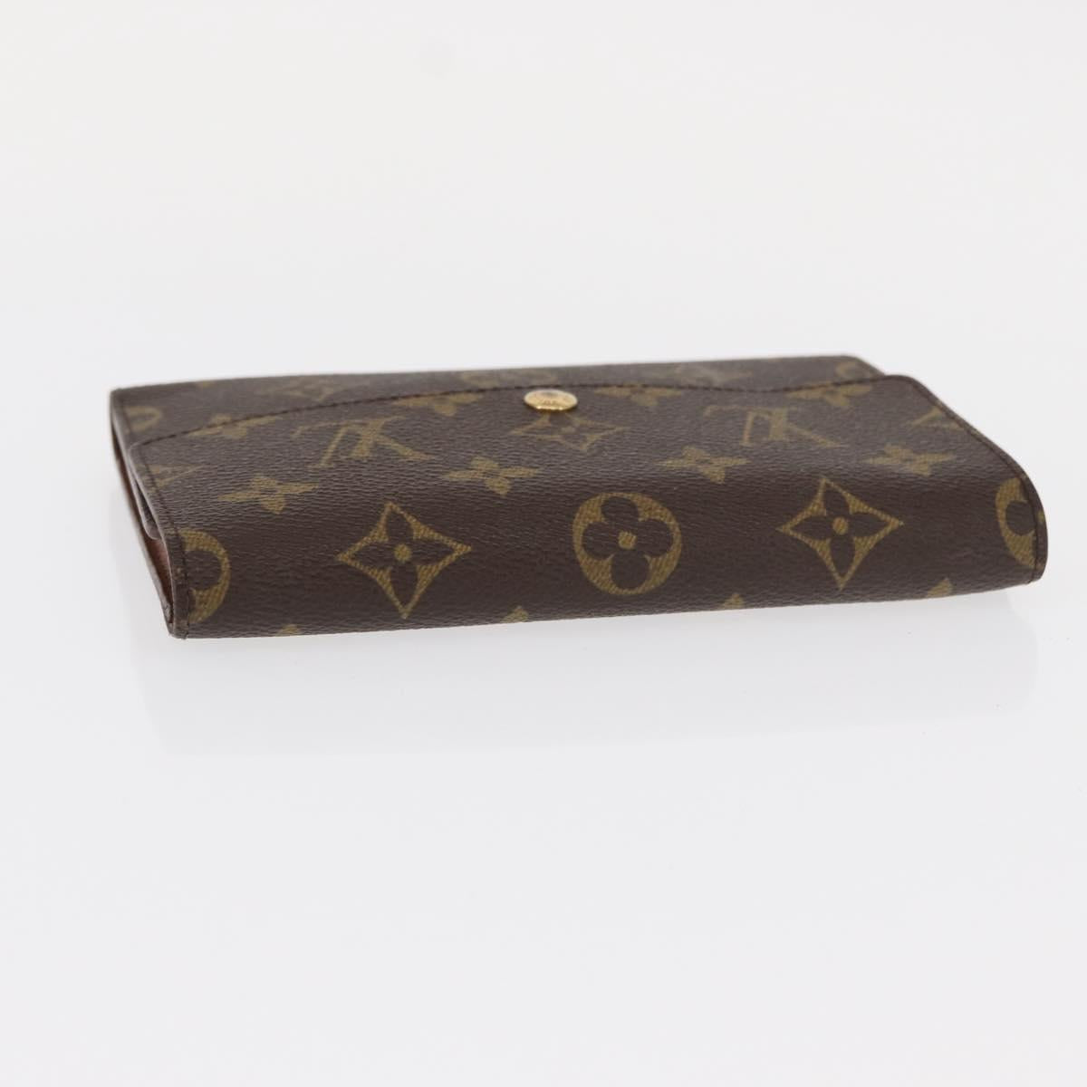LOUIS VUITTON Monogram Porte Tresor Etui Papie Wallet M61202 LV Auth bs31247