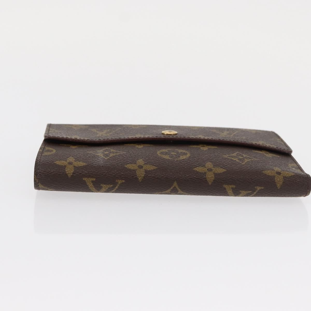 LOUIS VUITTON Monogram Porte Tresor Etui Papie Wallet M61202 LV Auth bs31247