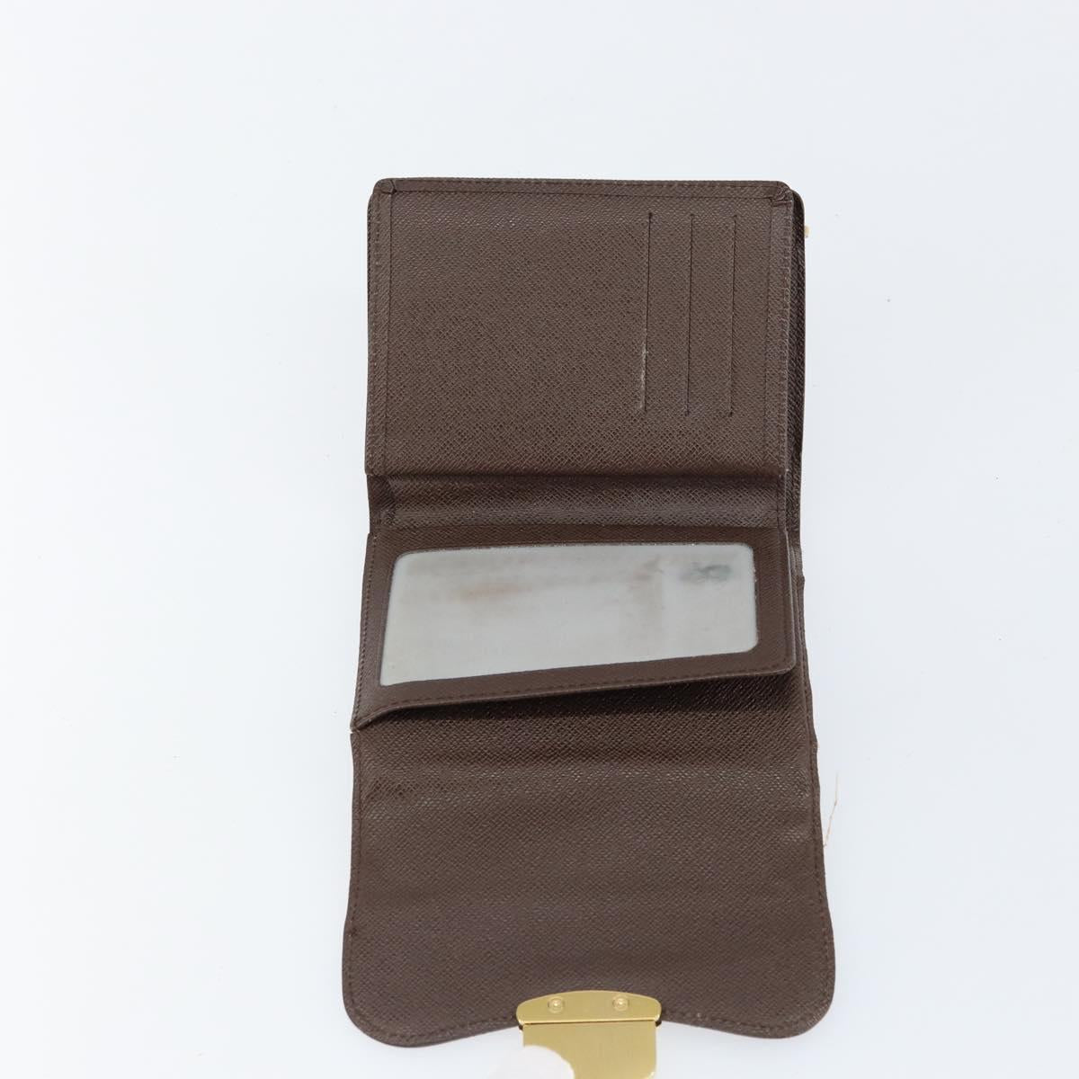 LOUIS VUITTON Damier Ebene Portefeuille Joy Bifold Wallet N60034 LV Auth bs31248