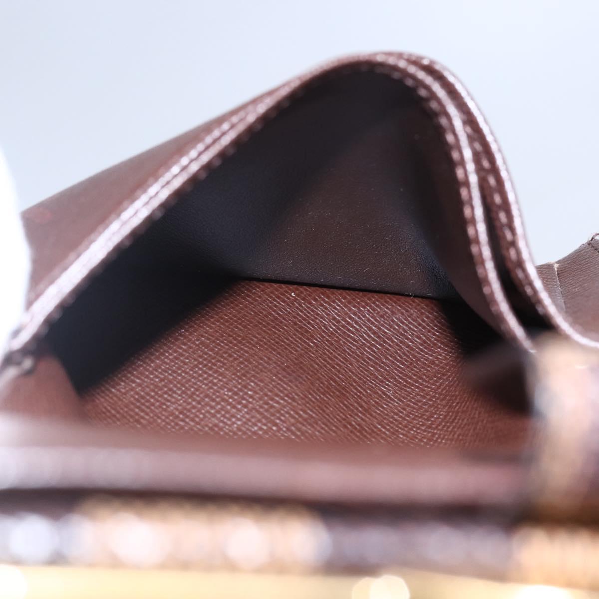 LOUIS VUITTON Damier Ebene Portefeuille Viennois Wallet N61674 LV Auth bs31250