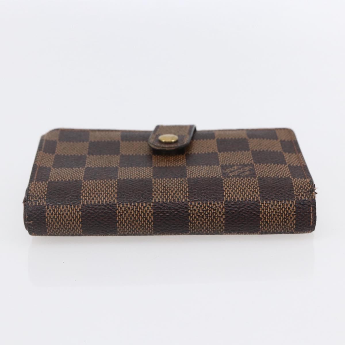 LOUIS VUITTON Damier Ebene Portefeuille Viennois Wallet N61674 LV Auth bs31250