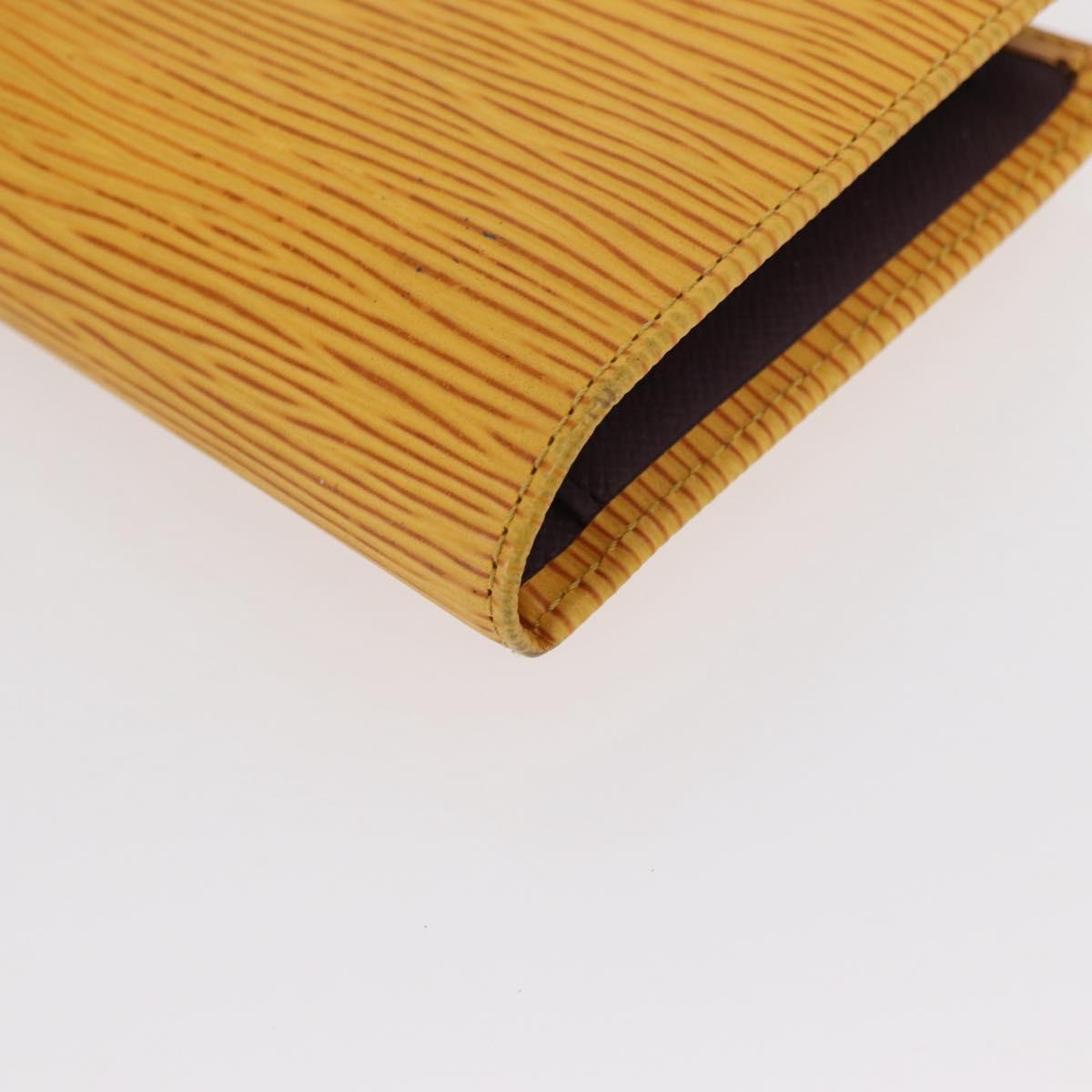 LOUIS VUITTON Epi Continental Viennois Long Wallet Yellow M63259 LV Auth bs31255