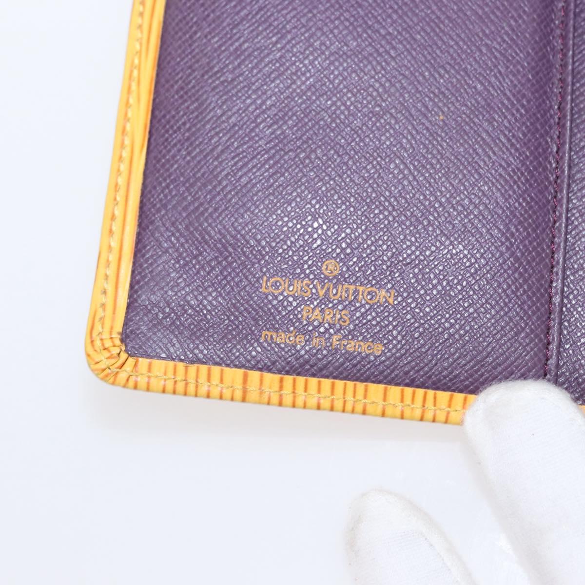 LOUIS VUITTON Epi Continental Viennois Long Wallet Yellow M63259 LV Auth bs31255