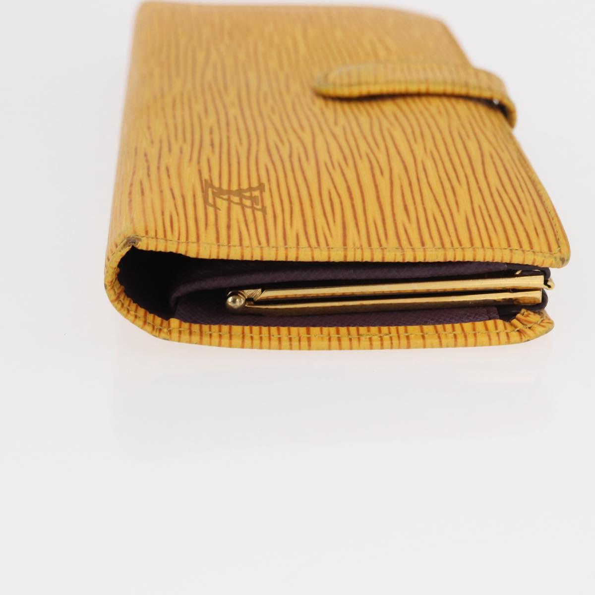 LOUIS VUITTON Epi Continental Viennois Long Wallet Yellow M63259 LV Auth bs31255