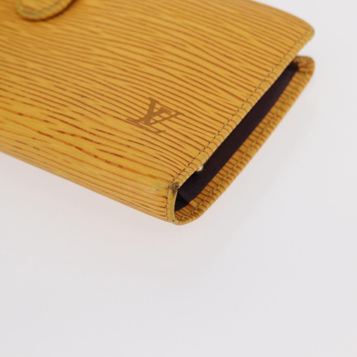 LOUIS VUITTON Epi Continental Viennois Long Wallet Yellow M63259 LV Auth bs31255