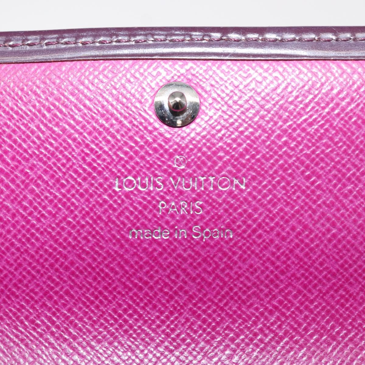 LOUIS VUITTON Epi Portefeiulle Sarah Wallet Purple Cassis M6374K LV Auth bs31256